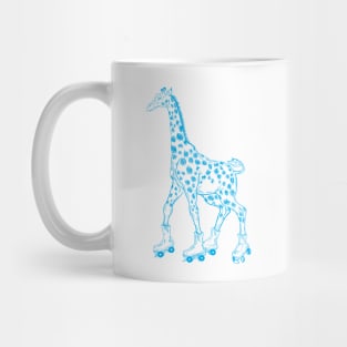 SEEMBO Giraffe Skating Roller Skates Skate Derby Fun Skater Mug